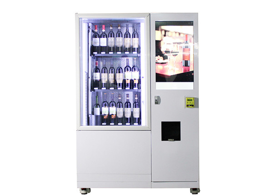 آلة بيع النبيذ Lcd 24 ساعة مع شاشة الإعلان