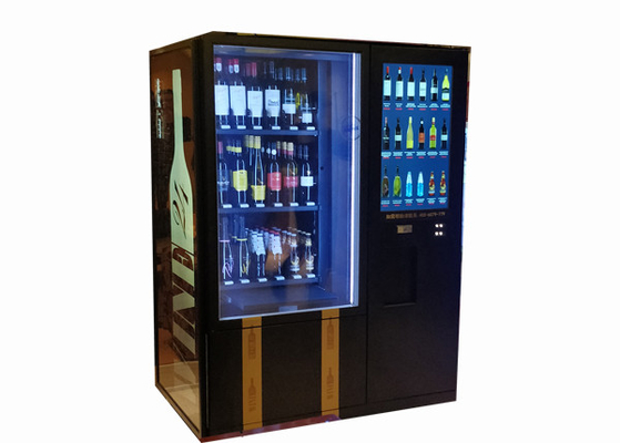 آلة بيع النبيذ Lcd 24 ساعة مع شاشة الإعلان