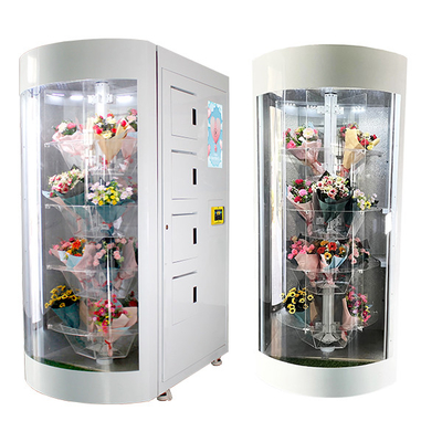 24 باقة من الزهور الطازجة آلة أوتوماتيكية مع شاشة إضاءة LED